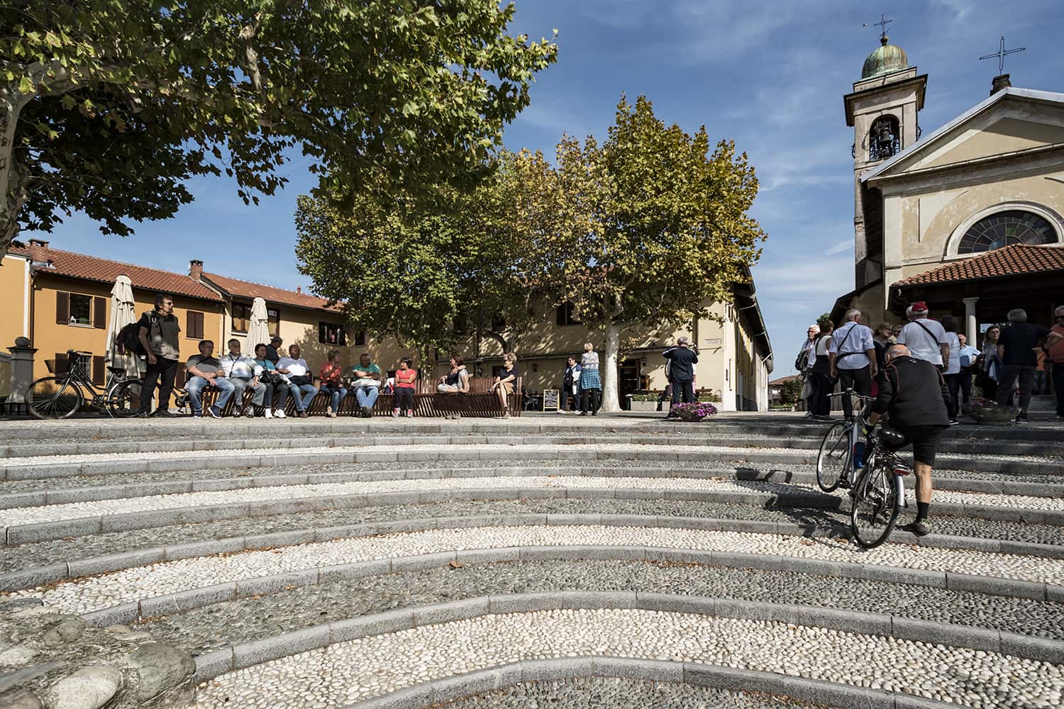 Un po' di riposo prima di affrontare la salita...